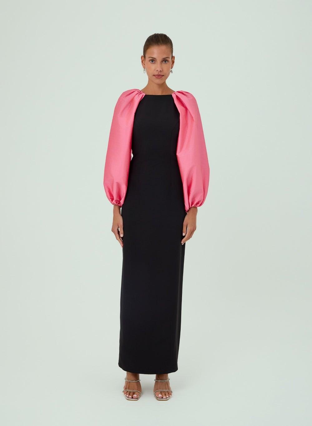 Samiraat Black Maxi Batwing Lace Dress - Image 1