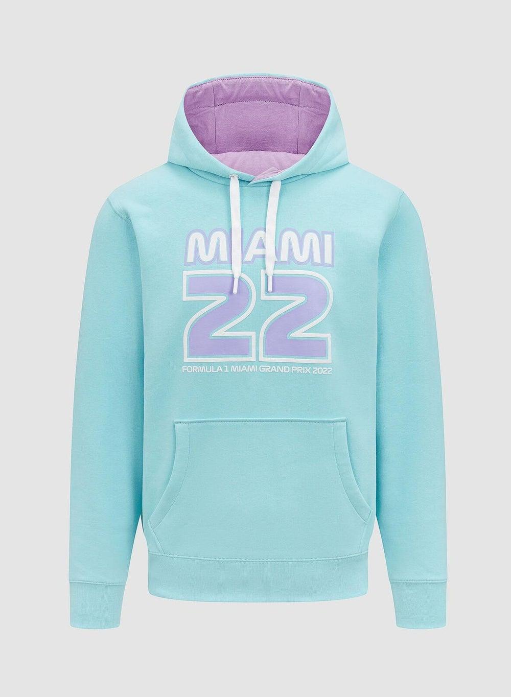 F1 FW Pastel Hooded Baby Blue Graphic Hoody - Image 1