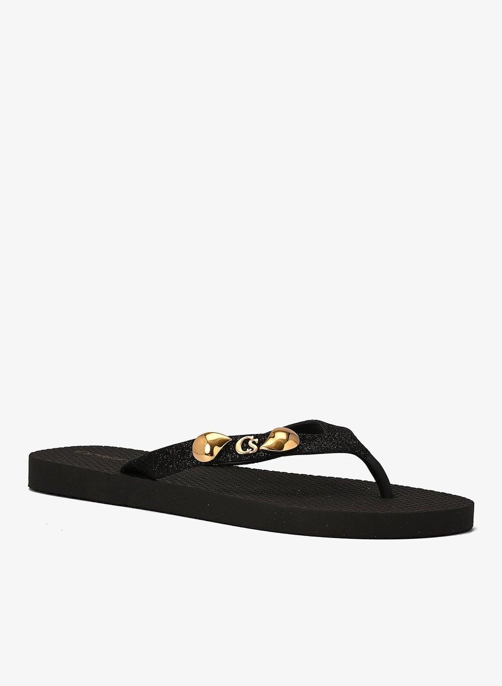 Black CS Shine Flip-Flop Classic Slip-On - Image 1