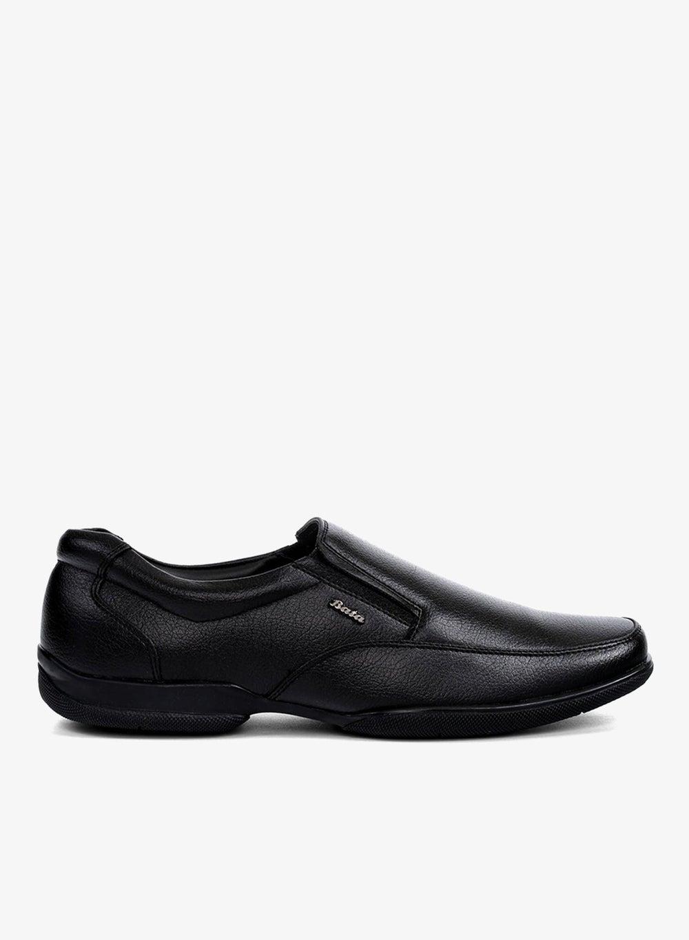 Bata 851 6259 Black Slip-On Loafers - Image 1