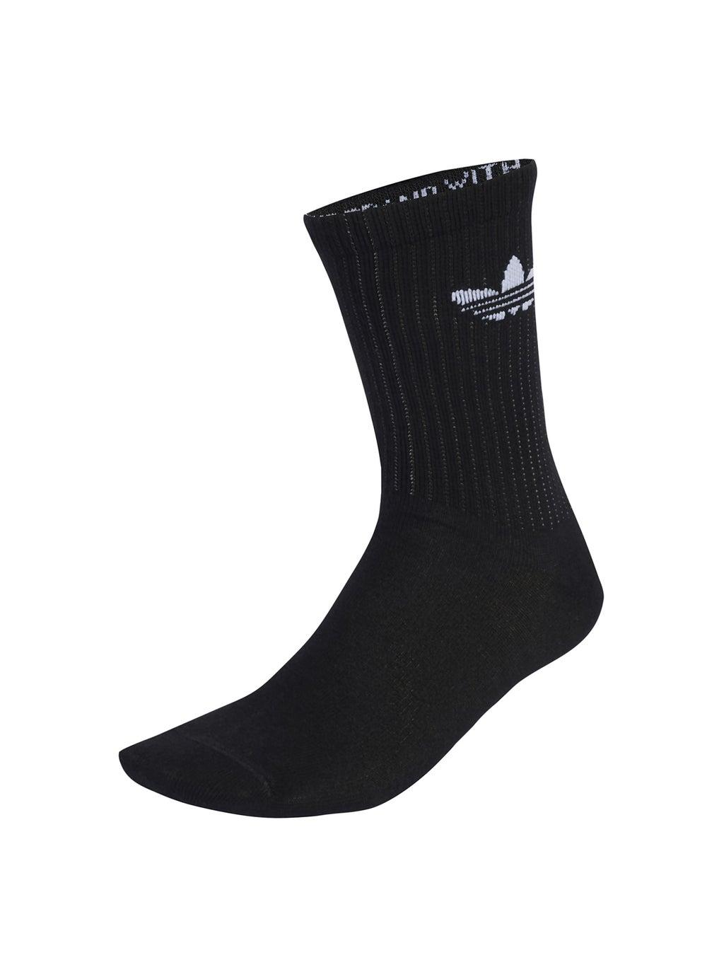 Adidas Jx5222 Reflective Crew Socks 2-Pack Black - Image 1