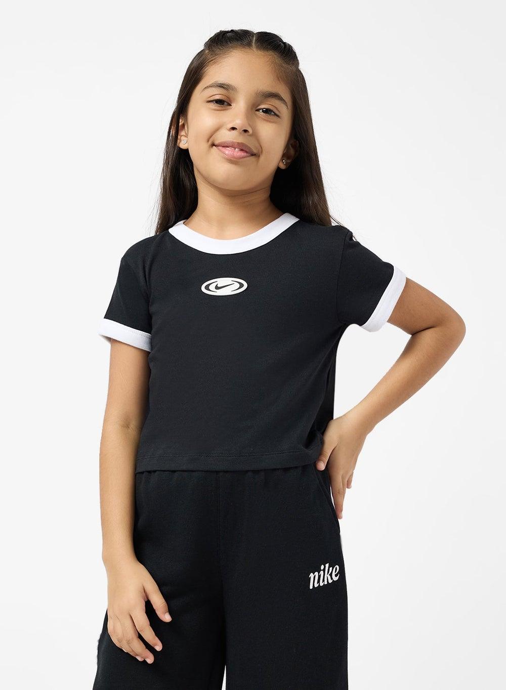 NSW Y2K Star Graphic Cropped Cotton T-Shirt HV5726 - Image 1