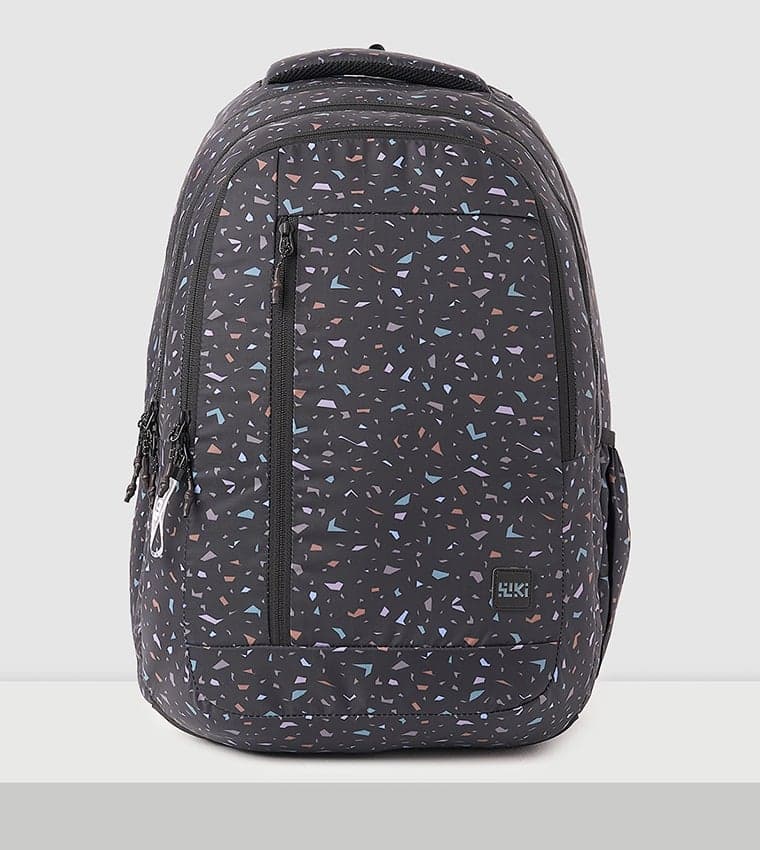 Wiki Wiki_6 Black Tile Laptop Backpack - Image 1