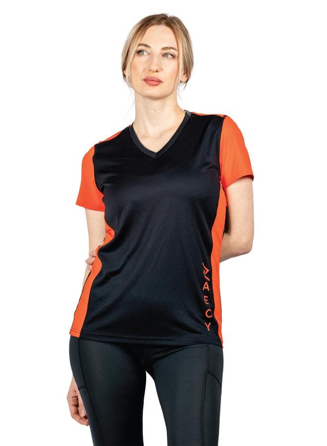 Women’s V-Neck Active Tee Night Empyrean - Image 1