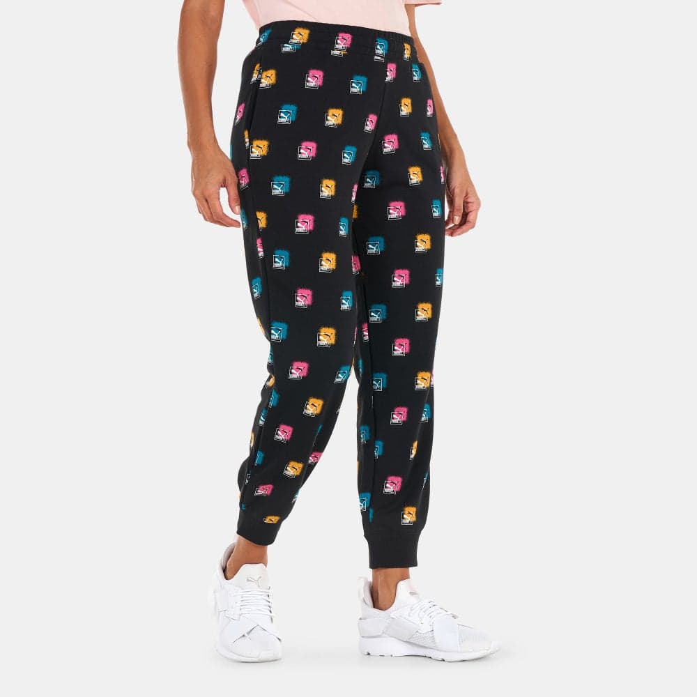 Brand Love AOP Women’s Slim Fit Sweatpants - Image 1