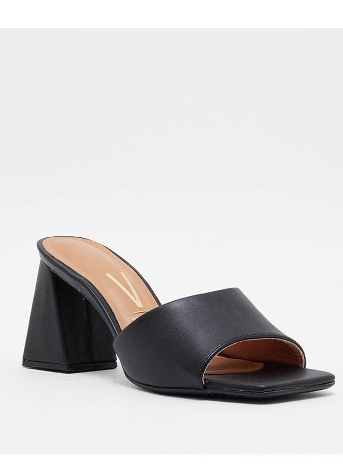 Elegant Black Slingback High Heel Sandals - Image 1