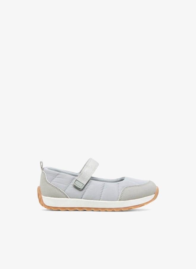 Girls Grey Textured Mary Jane Shoes 8520 004 - Image 1