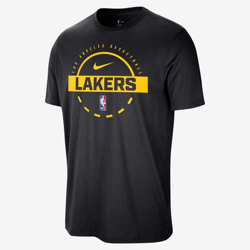 Nike Lakers Nkhq9715 Black Cotton T-Shirt - Image 1
