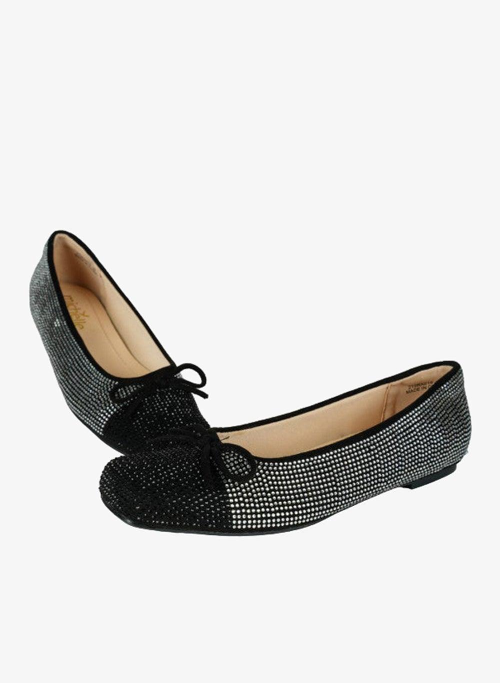 Michelle Morgan 092-2693 Black Mule Slip-On Flats - Image 1