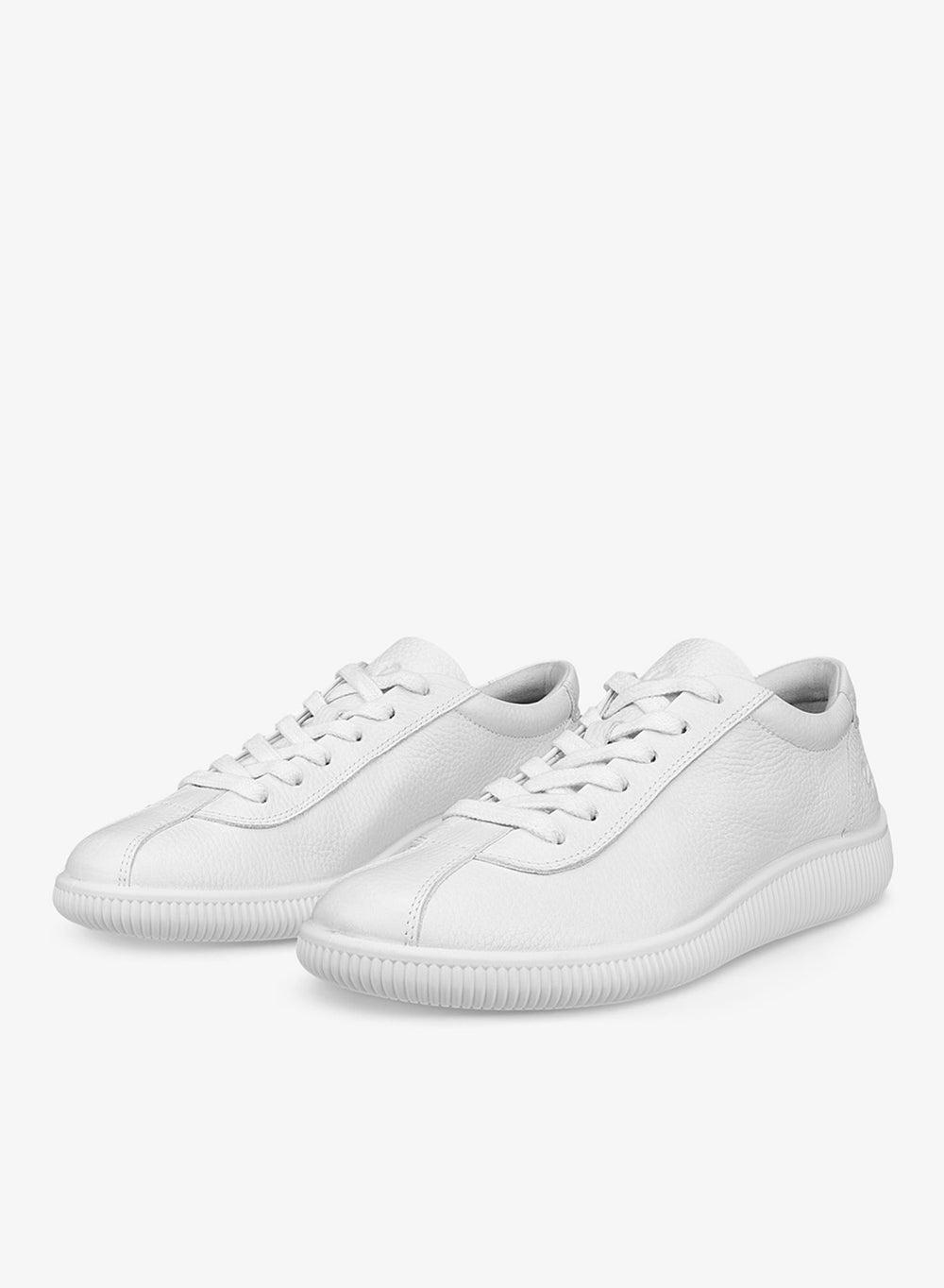 ECCO Soft Zero W White Premium Leather Sneakers - Image 1