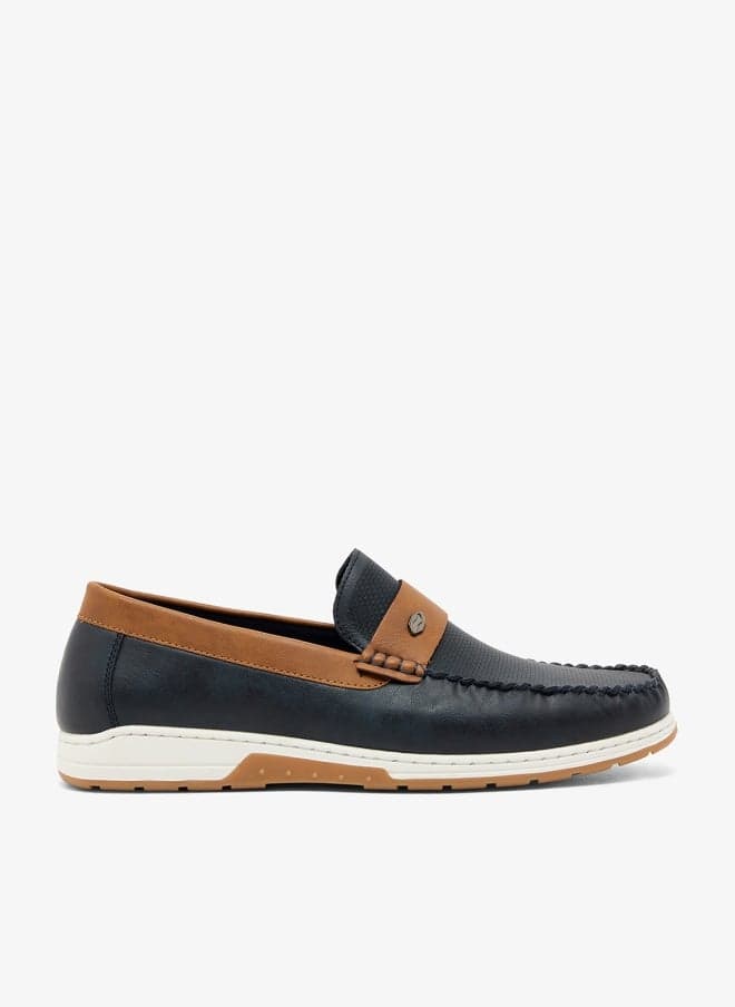 Navy Casual Slip-On Loafers 25022 - Image 1