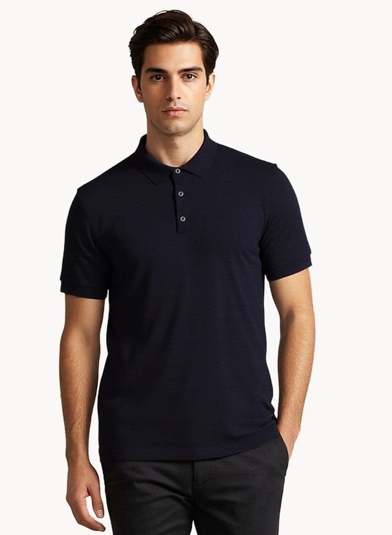 French Connection 58Yok Marine Polo T-Shirt - Image 1