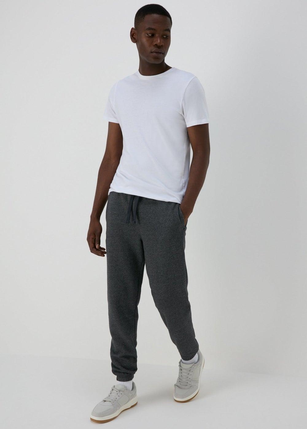 Grey Grindle Cuffed Joggers – Essential Comfort Fit - Image 1