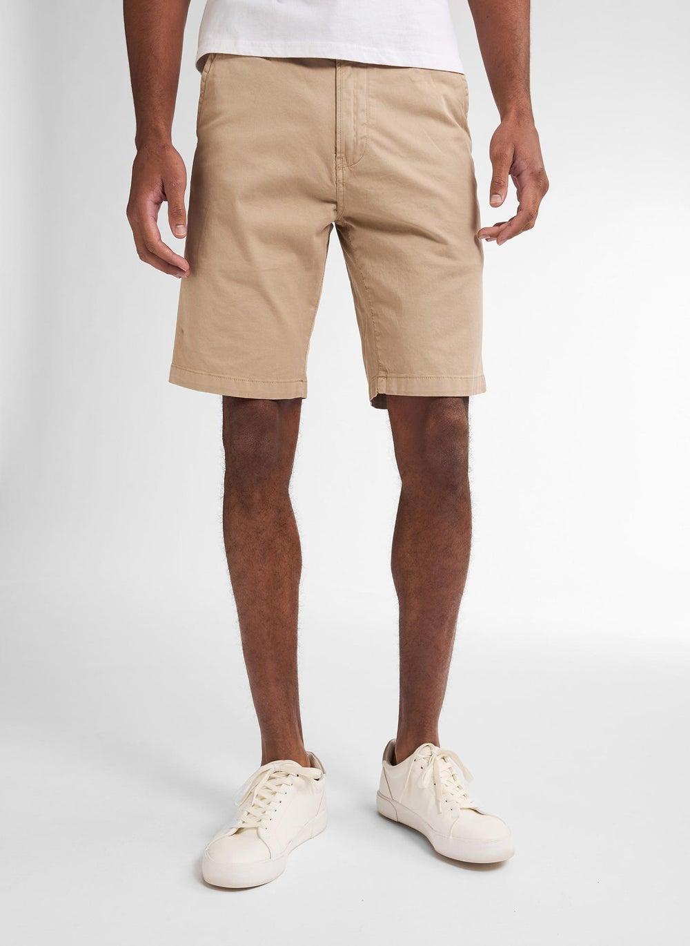 Light Tan Slim Fit Chino Shorts 7130 - Image 1