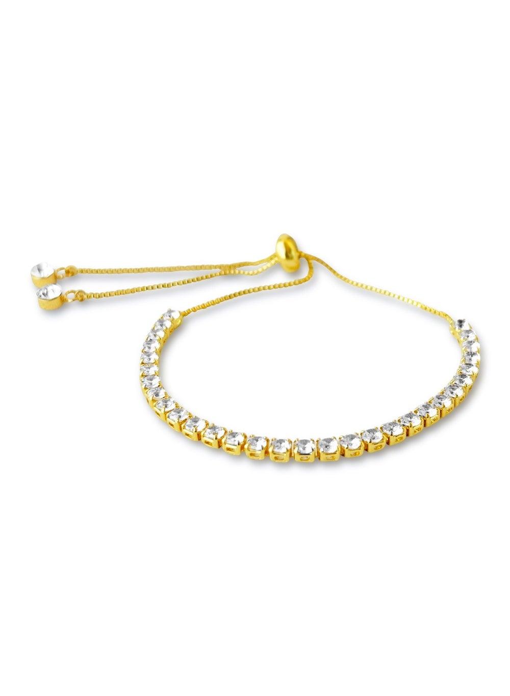 Divine Nostalgia Gold Tennis Bracelet - Image 1
