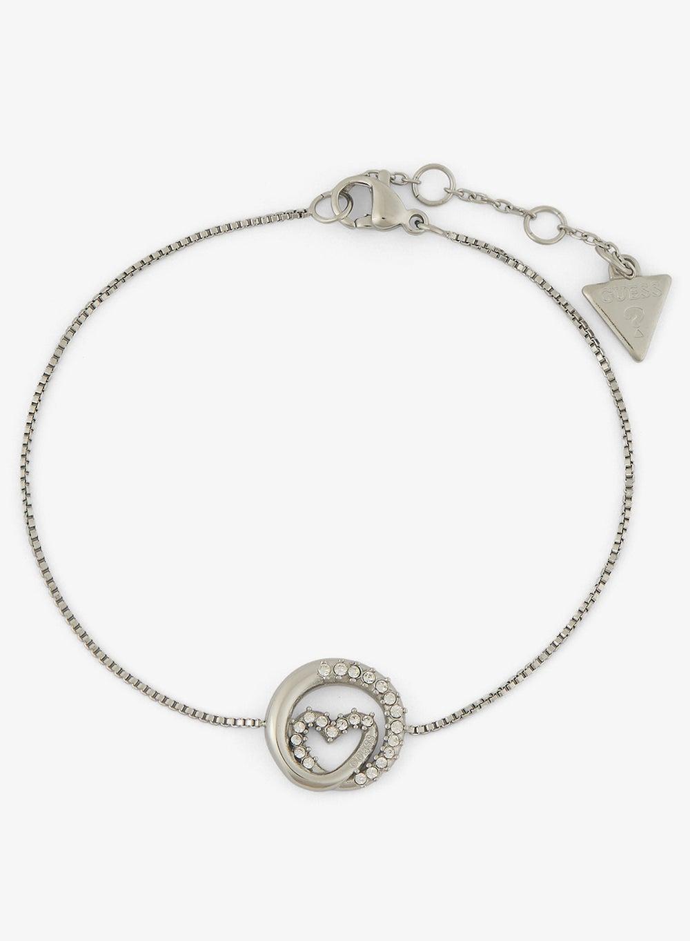 Iconique Polished Silver Minimal Bracelet JUBB05527JWRH - Image 1