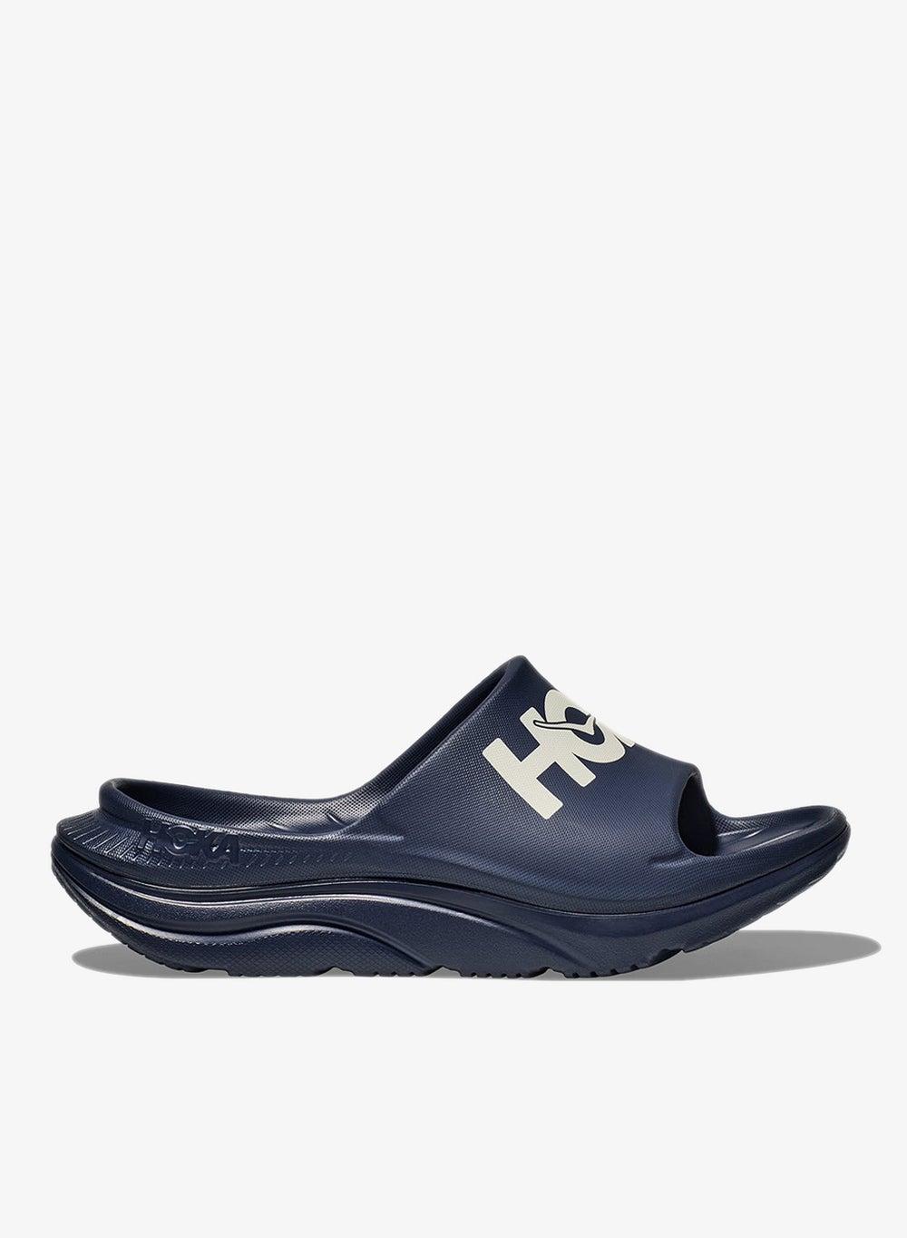 HOKA Ora Athletic Slides 1155154 Vyn Navy White - Image 1