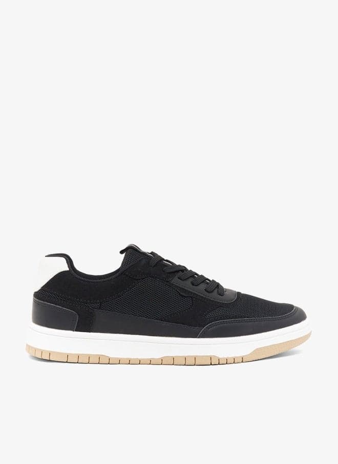 W888 516 Black Casual Low-Top Sneakers - Image 1