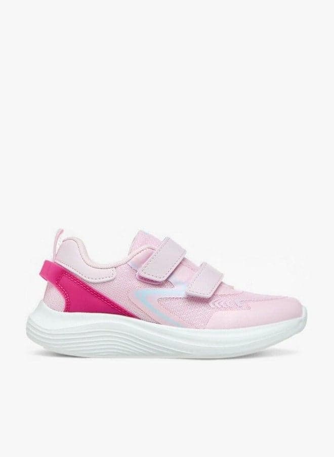 Girls Pink Panelled Sports Shoes H240216Gj - Image 1