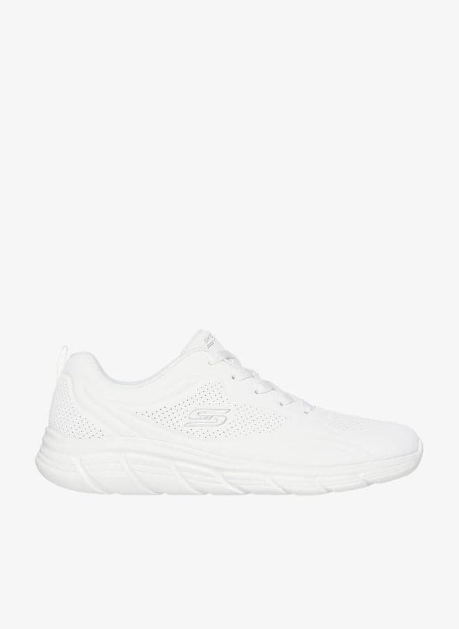 Skechers BOBS B Flex Lo White Knit Sneakers 117715 W - Image 1