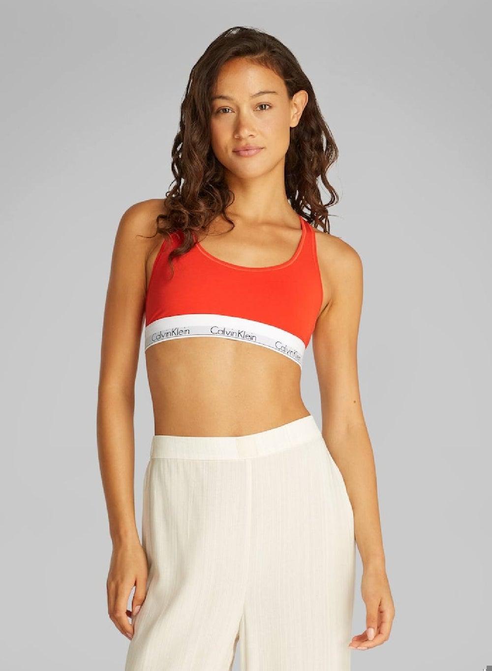 Modern Cotton Unlined Bralette – Molten - Image 1