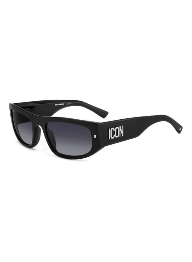 Icon 0016/S Rectangular Dark Grey Sunglasses - Image 1