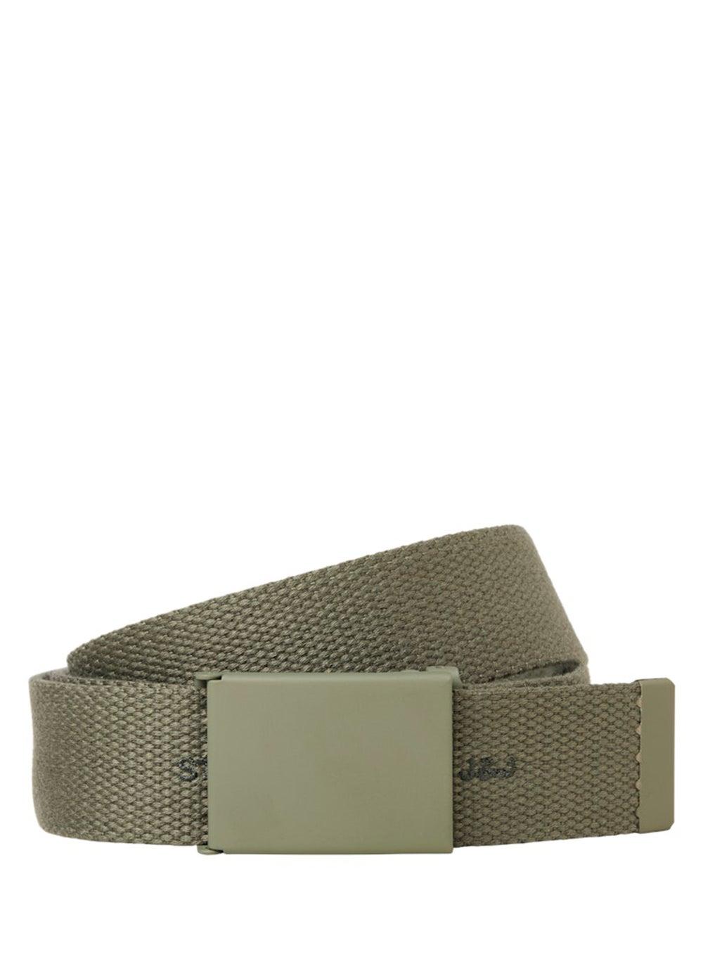 Boys Textured Buckle Belt 12280411 Dusty Olive - Image 1