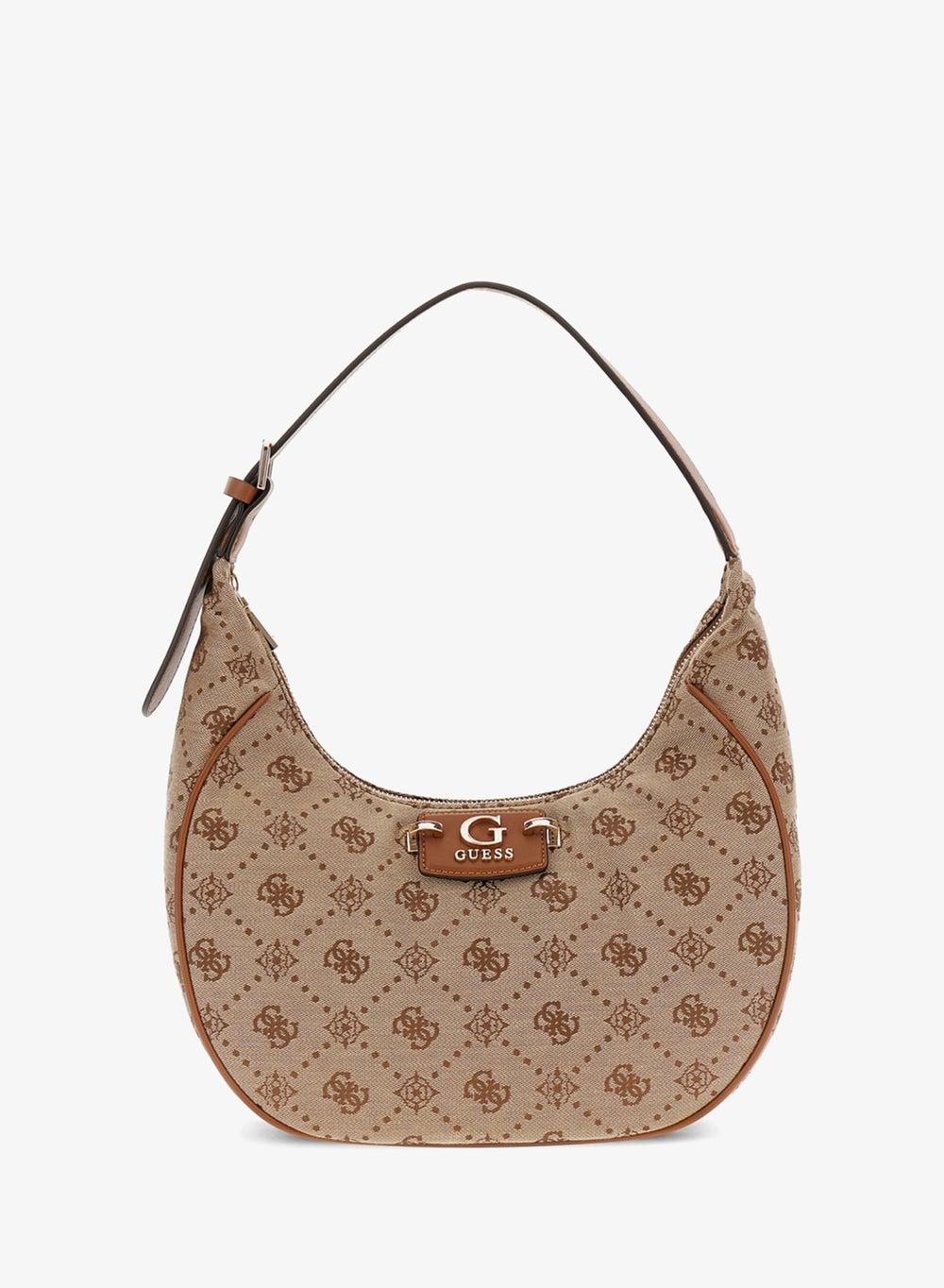 Neda Latte Monogram Hobo Shoulder Bag HWJP9654020 - Image 1