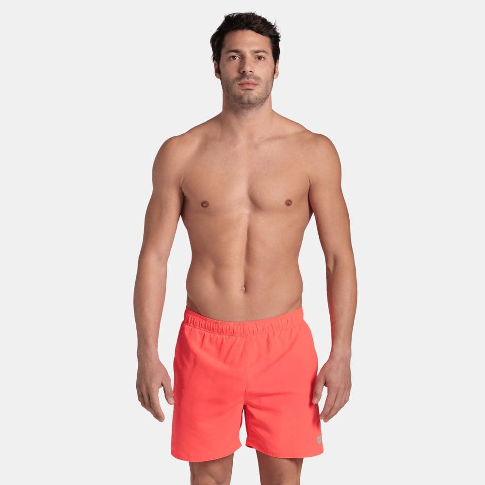 Men’s Fundamentals Boxer Swim Shorts Red - Image 1