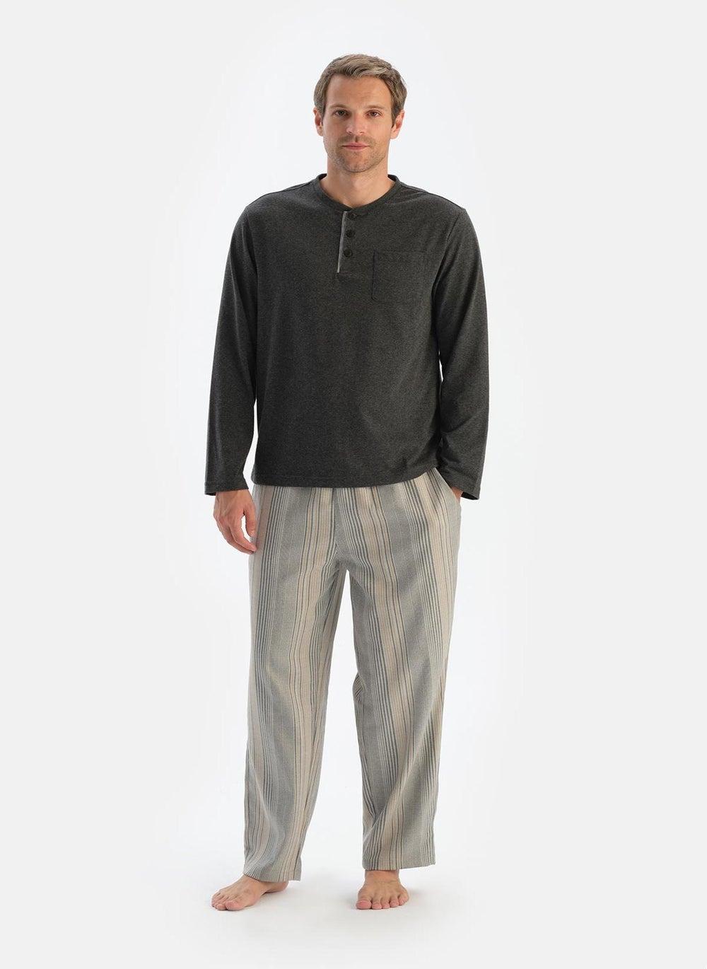 Supreme Crew Neck Pajama Set 24Wm18508Me - Image 1