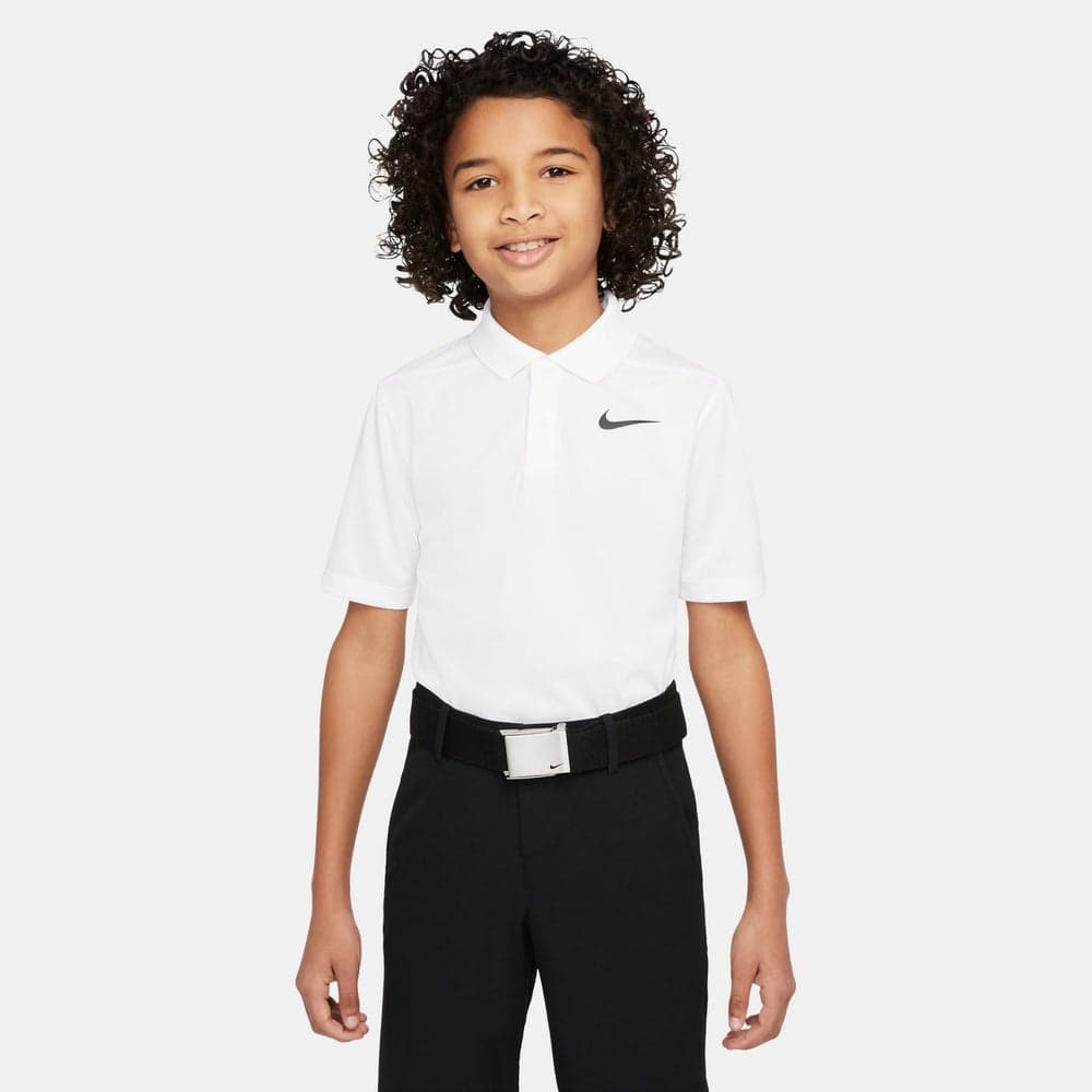 Boys Dri-FIT Victory SLD Polo Shirt White - Image 1