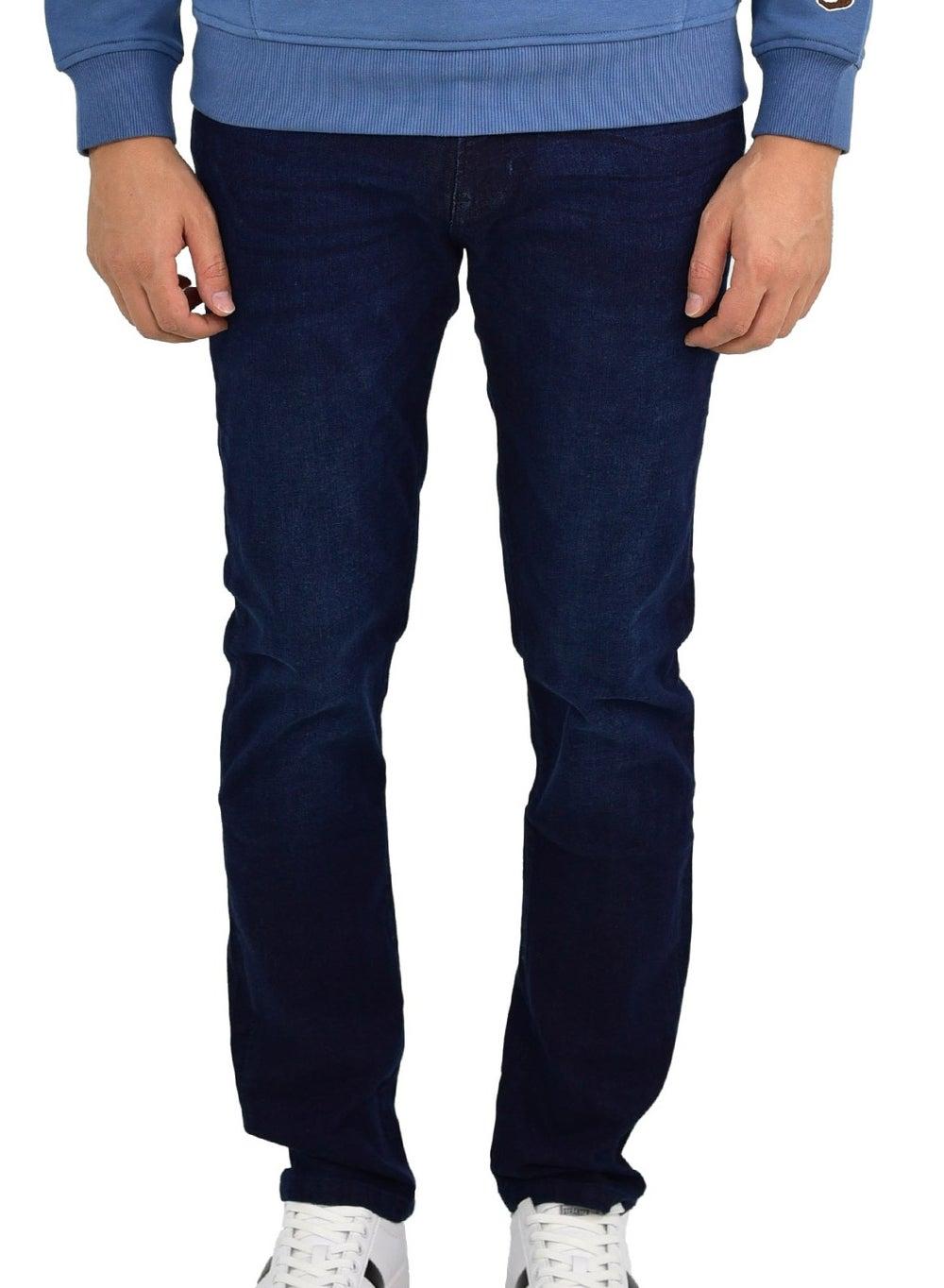 Men’s Blue Jogger Jeans with 180° Stretch Waistband - Image 1