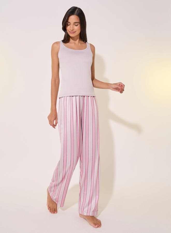 Striped Cami Pajama Set 7012473520Multi - Image 1