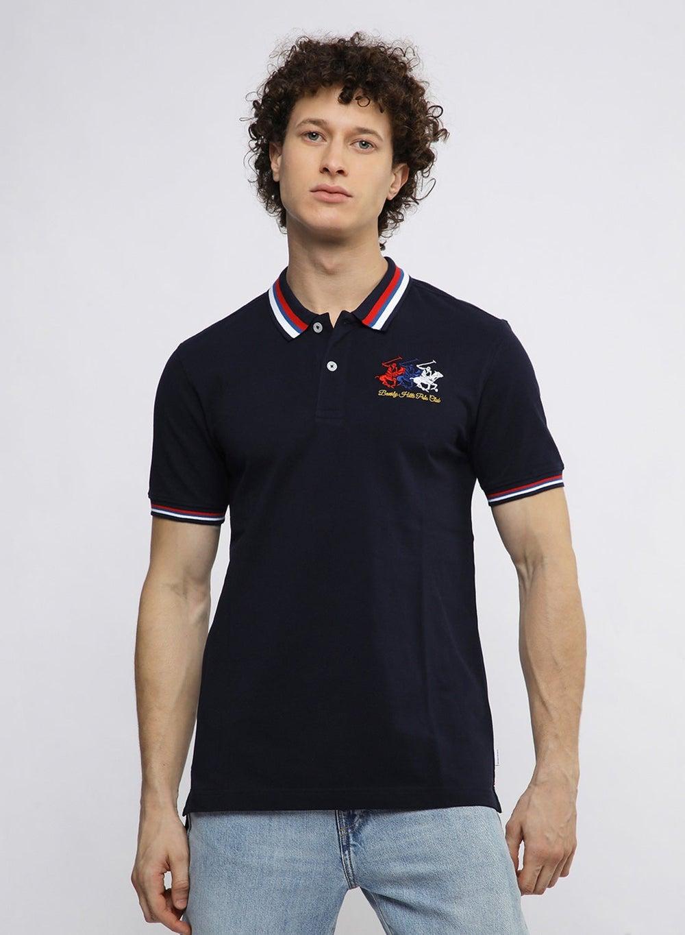 Logo Polo Bpm2576Am Cotton Navy Classic Fit - Image 1