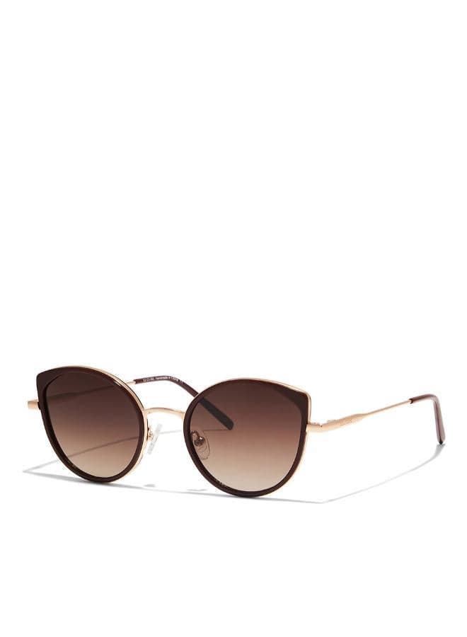 30Sundays Aspen Cat Eye UV400 Sunglasses Red Brown - Image 1
