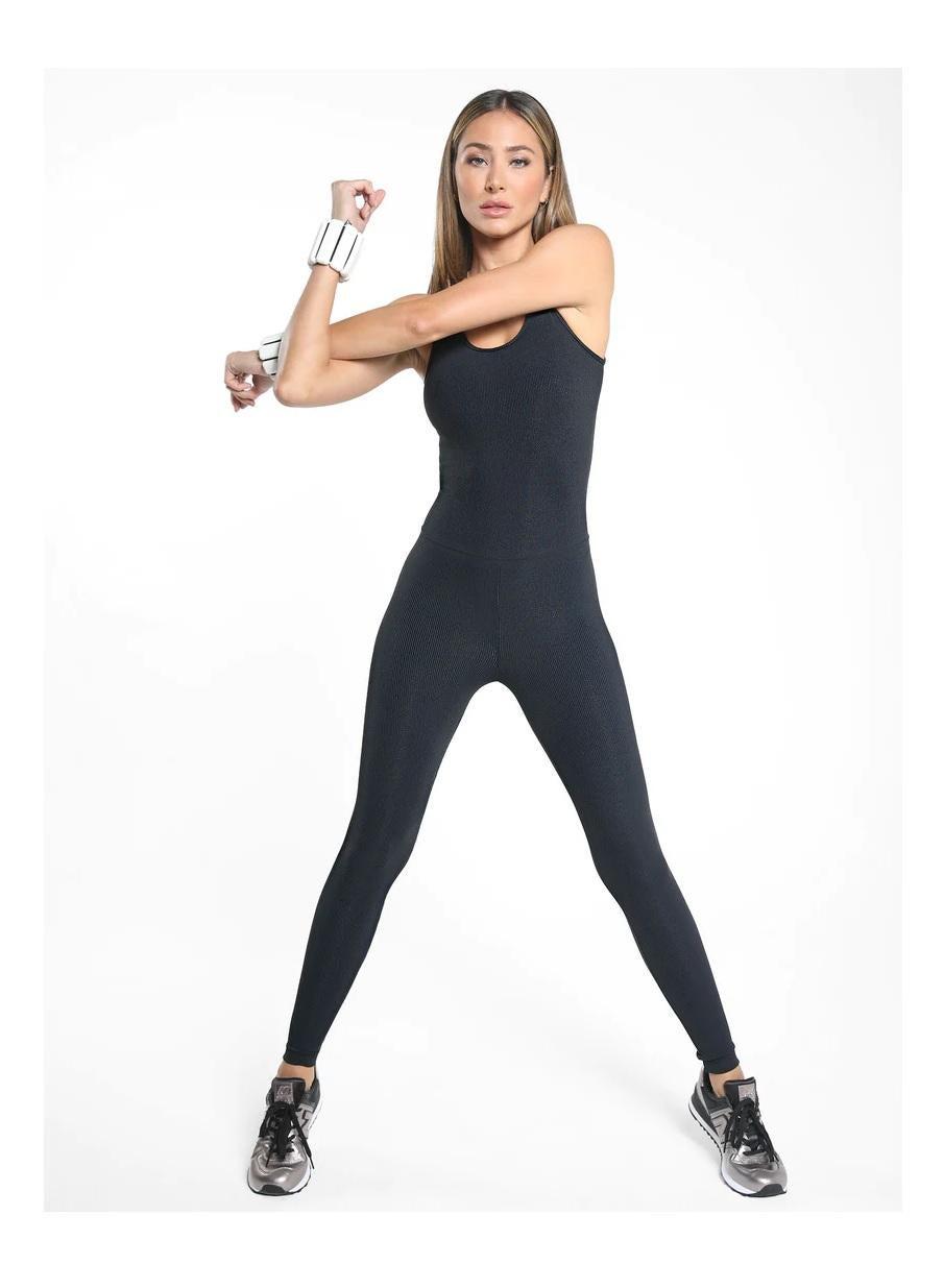 Koral Jet Rib Jumpsuit A8014R22-M Black Sculpt Fit - Image 1