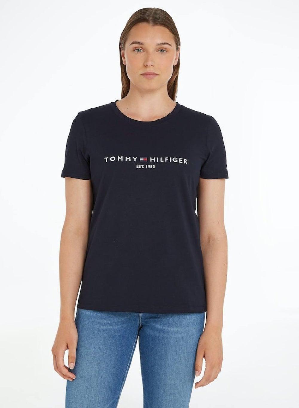 Heritage Hilfiger Logo Organic Cotton T-Shirt - Image 1