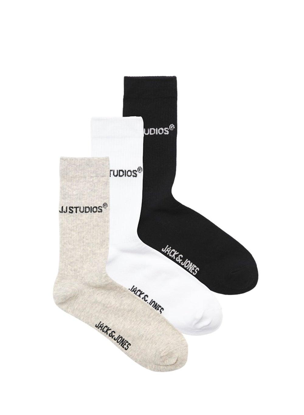 Kids Jacsoho Tennis Socks 3 Pack Cotton Blend - Image 1