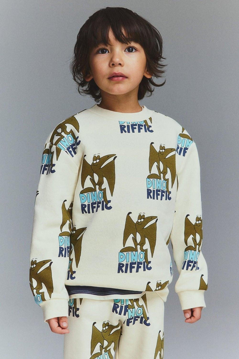 Boys Dusty Yellow Relaxed Fit Brushed Sweatshirt - Image 1
