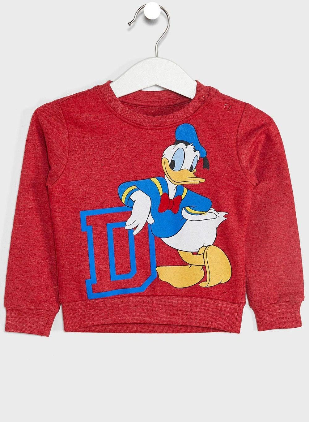 Infant Donald Duck Cotton Blend Sweatshirt - Image 1