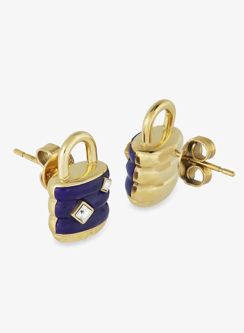 Guess My Secret Crystal Padlock Earrings Jube05414Jwygbl - Image 1