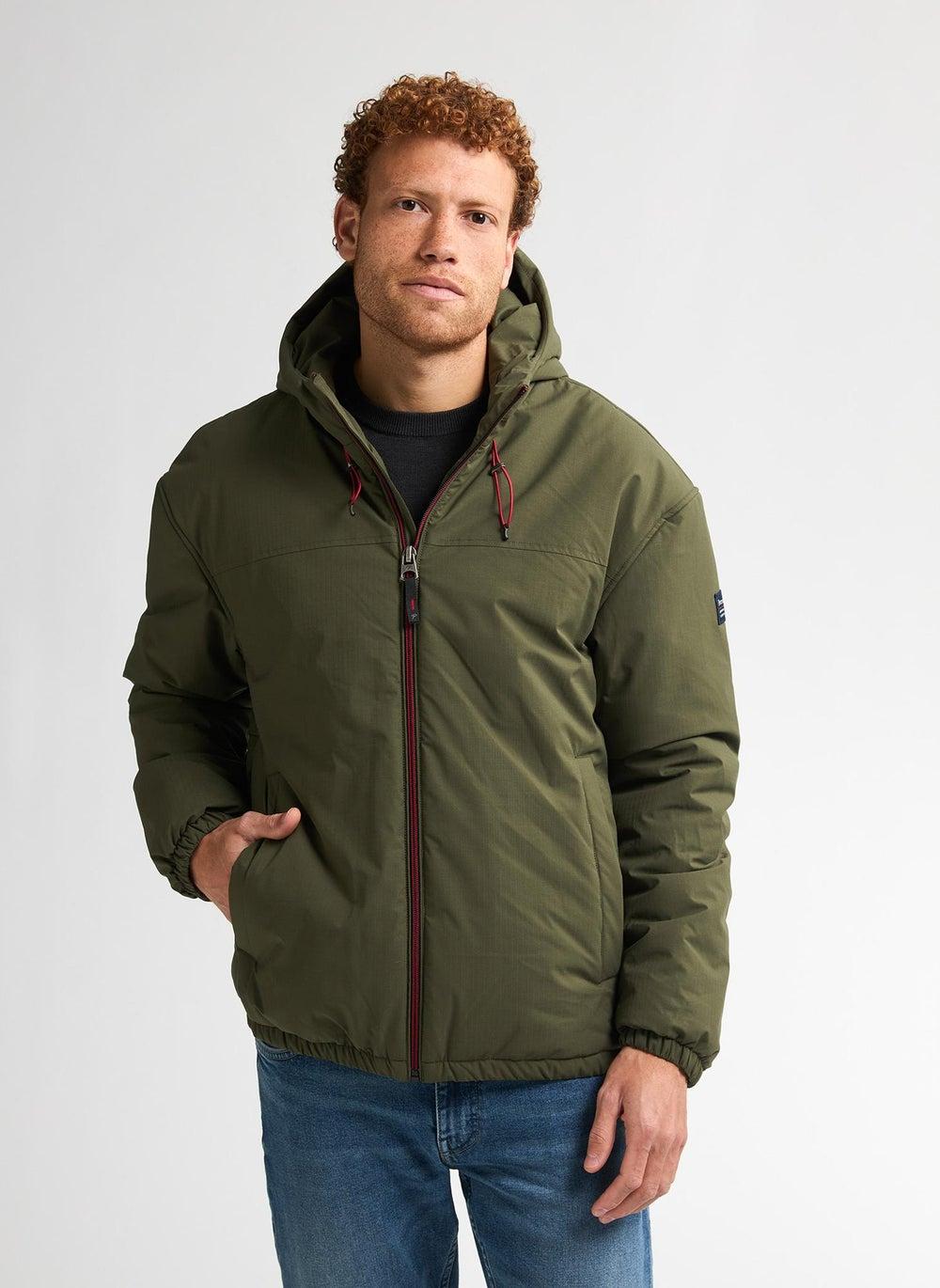 Men’s Army Green Padded Cotton Jacket 6088 - Image 1