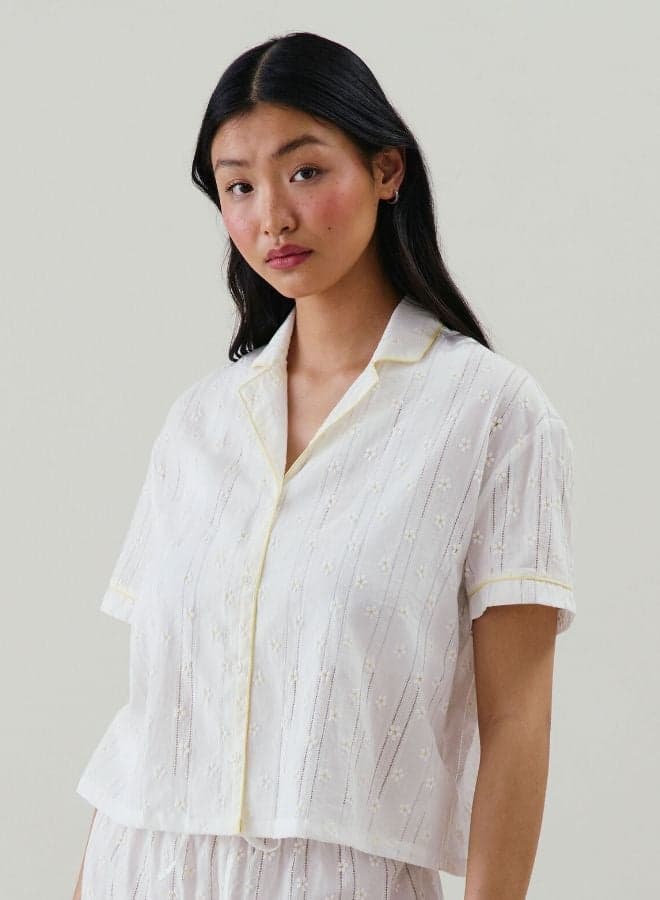 Printed Cotton Blend Sleep Vest 655399680 - Image 1