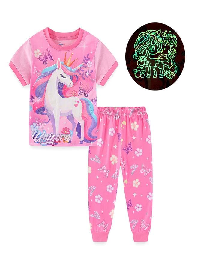Royal Unicorn Butterfly Crown Pajama Set 7873 - Image 1