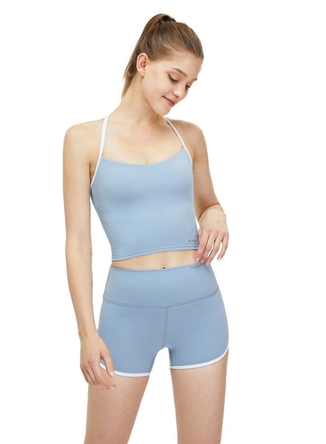 Beau Blue Square Neck Athletic Top 502013Tp - Image 1