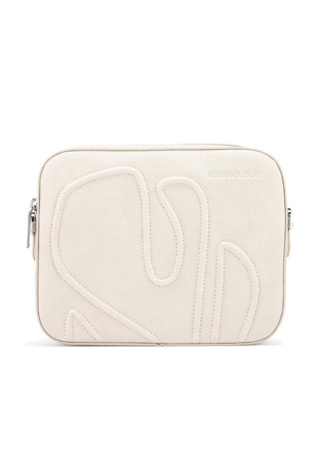Maze White Crossbody Bag – Recycled 11 Bottle Design - Image 1