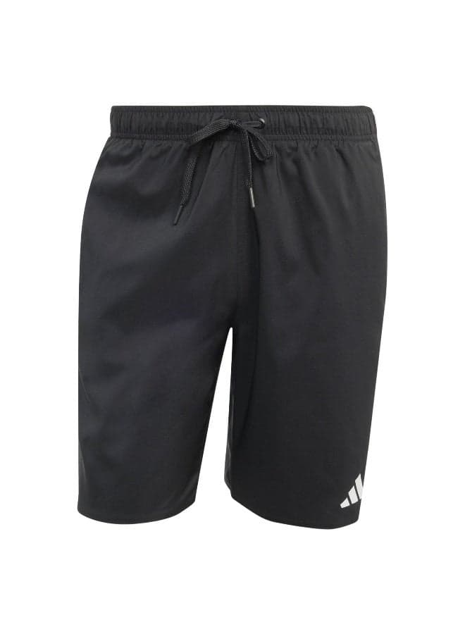 Adidas 3S 8-Inch Black Men's Swim Shorts - Image 1