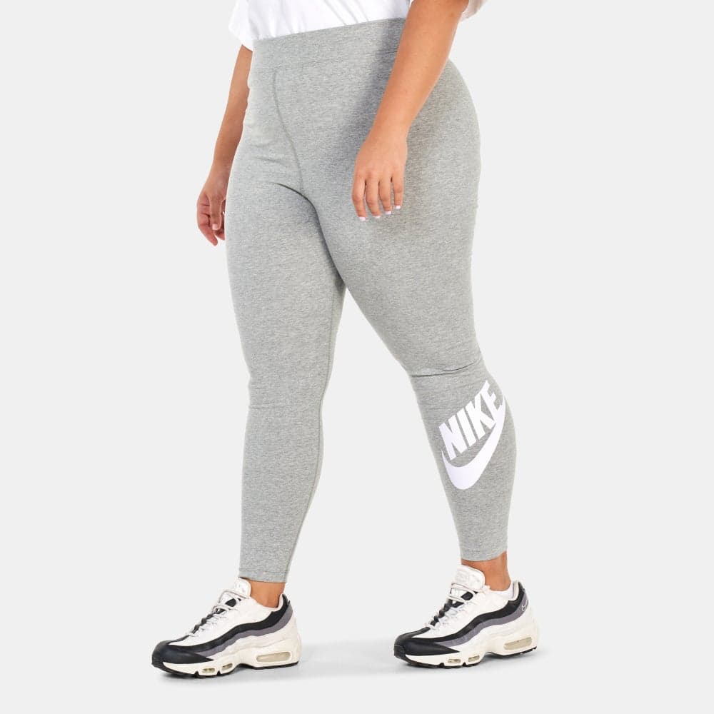High-Waisted Plus Size Leggings Grey Skinny Fit - Image 1