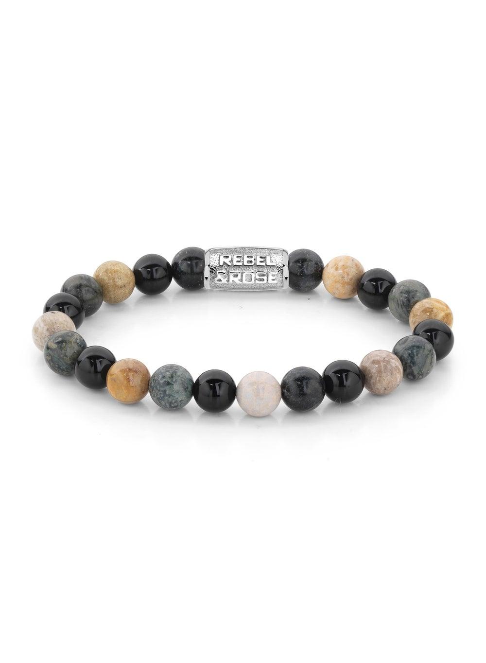 Autumn Storm 8mm Stone Bead Bracelet - Image 1