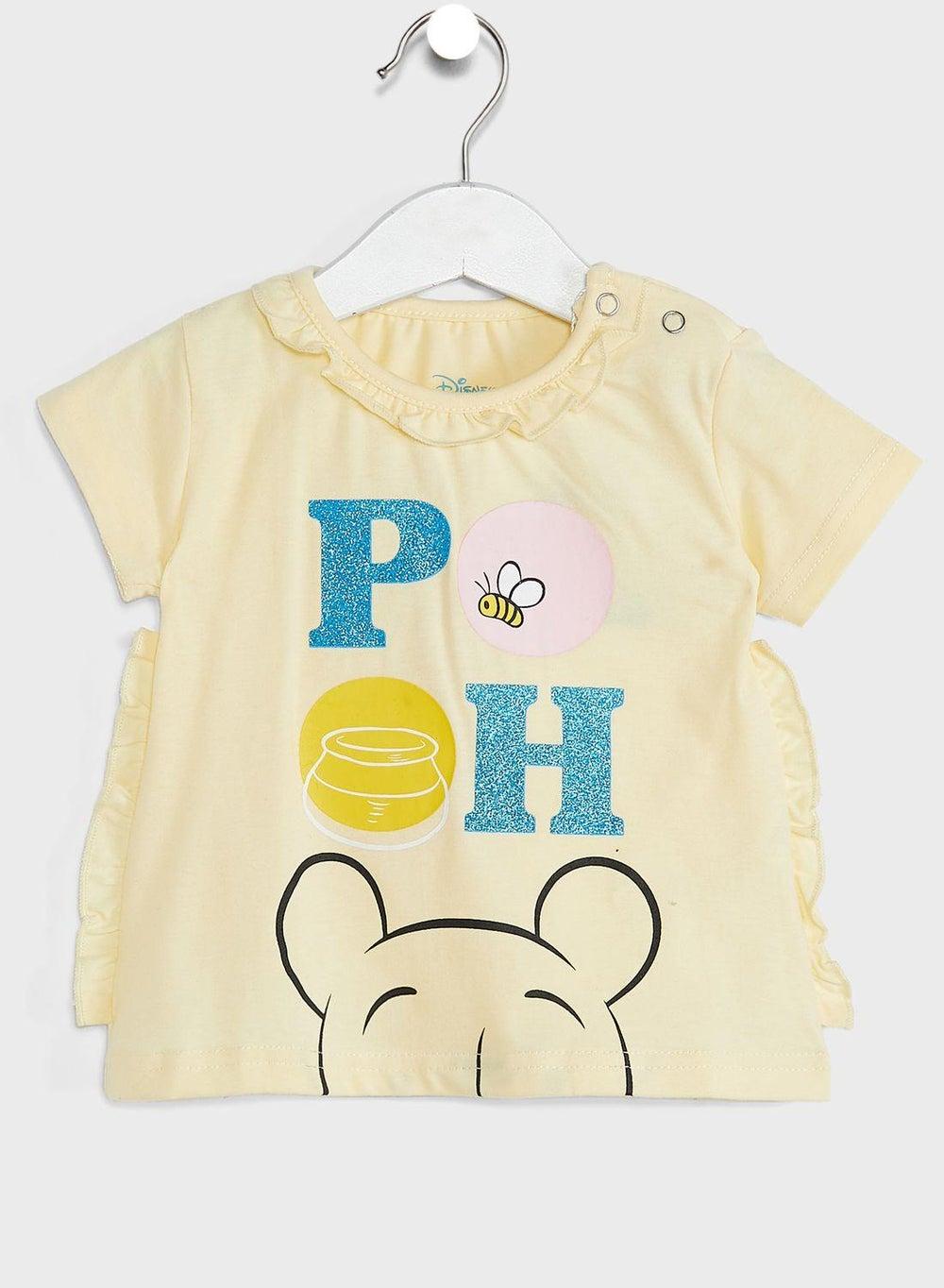 Infant Winnie The Pooh Graphic Ruffle Top - Image 1